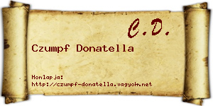 Czumpf Donatella névjegykártya